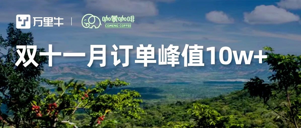 咖啡“浪潮”再起！搭乘电商快车，咖蒙如何在双十一月峰值突破10万单？