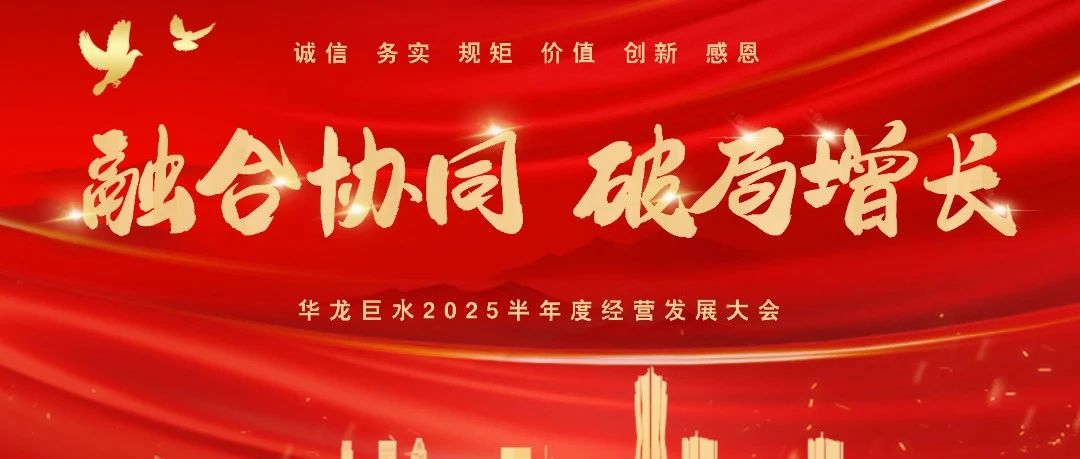 融合协同、破局增长|华龙巨水2025半年度经营发展会议暨团队拓展活动圆满收官